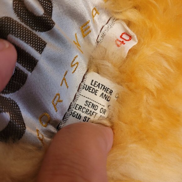 Schott Vintage Shearling Suede Marlboro Rancher Coat Size 40 - Picture 6 of 7